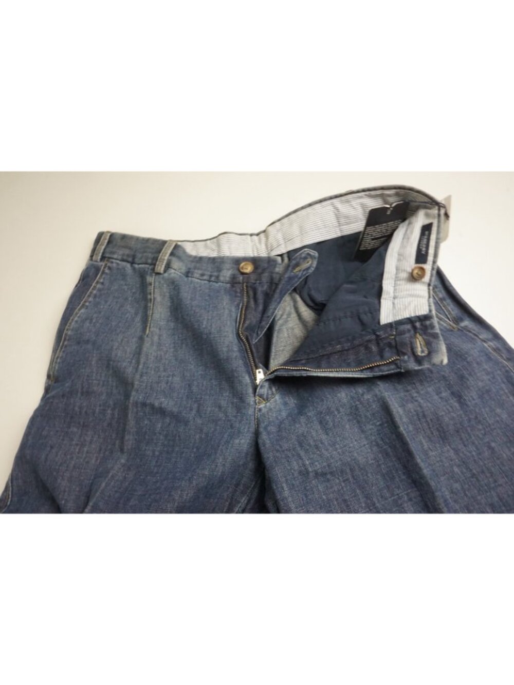 Burberry London Blue Linen Blend Mens Jeans Pants Sz 50 EU BRAND NEW - Picture 6 of 8